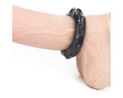 Черное эрекционное кольцо Power Plus Cockring-foto4