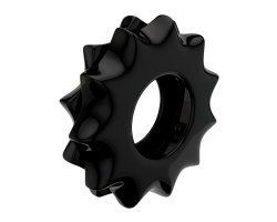 Черное эрекционное кольцо Power Plus Cockring-foto6