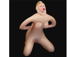 Кукла в позе наездницы с открытым ротиком и большой грудью Jayola Cowgirl-foto9