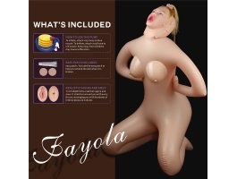 Кукла в позе наездницы с открытым ротиком и большой грудью Jayola Cowgirl-foto2