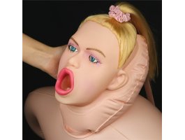 Кукла в позе наездницы с открытым ротиком и большой грудью Jayola Cowgirl-foto7