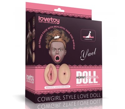 Кукла в позе наездницы с открытым ротиком и большой грудью Yael Cowgirl Кукла в позе наездницы с открытым ротиком и большой грудью Yael Cowgirl