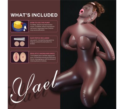 Кукла в позе наездницы с открытым ротиком и большой грудью Yael Cowgirl Кукла в позе наездницы с открытым ротиком и большой грудью Yael Cowgirl