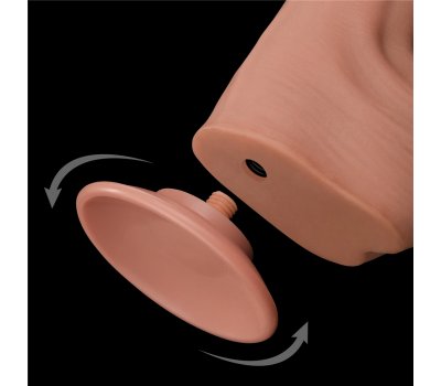 Реалистичный фаллоимитатор на присоске King Sized Sliding Skin Dual Layer Dong, 29 см, Ø 5,4 см