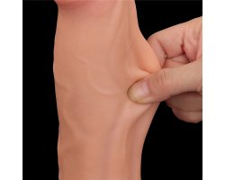 Реалистичный фаллоимитатор на присоске King Sized Sliding Skin Dual Layer Dong, 29 см, Ø 5,4 см-foto2