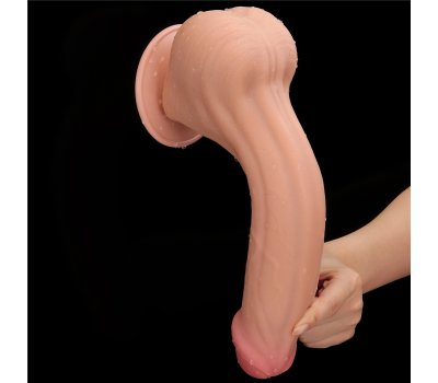 Реалистичный фаллоимитатор на присоске King Sized Sliding Skin Dual Layer Dong, 29 см, Ø 5,4 см