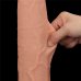 Реалистичный фаллоимитатор на присоске King Sized Sliding Skin Dual Layer Dong, 34 см, Ø 6,2 см