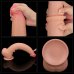 Реалистичный фаллоимитатор на присоске King Sized Sliding Skin Dual Layer Dong, 34 см, Ø 6,2 см