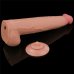 Реалистичный фаллоимитатор на присоске King Sized Sliding Skin Dual Layer Dong, 34 см, Ø 6,2 см