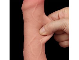 Реалистичный фаллос на присоске Sliding Skin Dual Layer Dong, 18,3 см, Ø 3,5 см-foto6