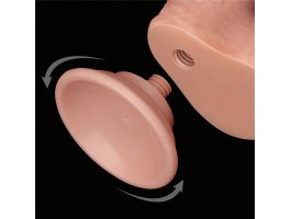 Реалистичный фаллос на присоске Sliding Skin Dual Layer Dong, 18,3 см, Ø 3,5 см-foto9