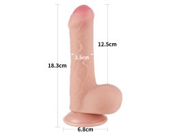 Реалистичный фаллос на присоске Sliding Skin Dual Layer Dong, 18,3 см, Ø 3,5 см-foto13