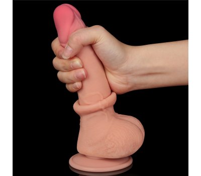 Реалистичный фаллос на присоске Sliding Skin Dual Layer Dong, 19,5 см, Ø 3,5 см Реалистичный фаллос на присоске Sliding Skin Dual Layer Dong, 19,5 см, Ø 3,5 см