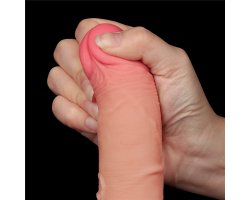 Реалистичный фаллос на присоске Sliding Skin Dual Layer Dong, 19,5 см, Ø 3,5 см-foto2