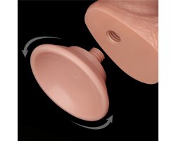 Реалистичный фаллос на присоске Sliding Skin Dual Layer Dong, 19,5 см, Ø 3,5 см-foto9