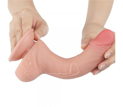 Реалистичный фаллос на присоске Sliding Skin Dual Layer Dong, 19,5 см, Ø 3,5 см Реалистичный фаллос на присоске Sliding Skin Dual Layer Dong, 19,5 см, Ø 3,5 см