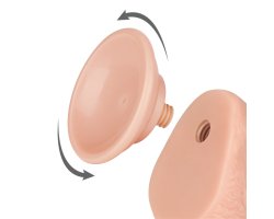 Реалистичный фаллос на присоске Sliding Skin Dual Layer Dong, 19,5 см, Ø 3,5 см-foto12