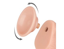 Реалистичный фаллос на присоске Sliding Skin Dual Layer Dong, 19,5 см, Ø 3,5 см-foto12