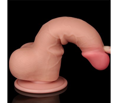 Реалистичный фаллос на присоске Sliding Skin Dual Layer Dong, 19,5 см, Ø 3,6 см Реалистичный фаллос на присоске Sliding Skin Dual Layer Dong, 19,5 см, Ø 3,6 см