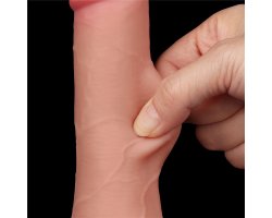 Реалистичный фаллос на присоске Sliding Skin Dual Layer Dong, 19,5 см, Ø 3,6 см-foto15