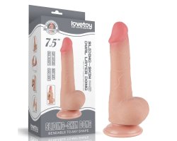 Реалистичный фаллос на присоске Sliding Skin Dual Layer Dong, 19,5 см, Ø 3,6 см Реалистичный фаллос на присоске Sliding Skin Dual Layer Dong, 19,5 см, Ø 3,6 см