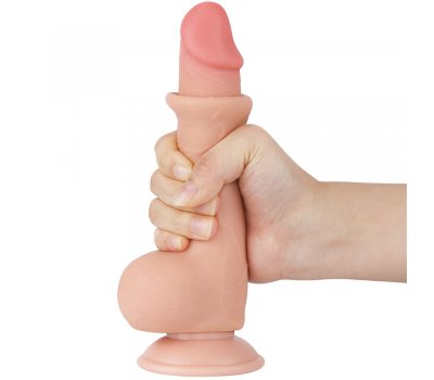 Реалистичный фаллос на присоске Sliding Skin Dual Layer Dong, 19,5 см, Ø 3,6 см Реалистичный фаллос на присоске Sliding Skin Dual Layer Dong, 19,5 см, Ø 3,6 см