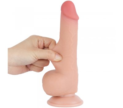 Реалистичный фаллос на присоске Sliding Skin Dual Layer Dong, 19,5 см, Ø 3,6 см Реалистичный фаллос на присоске Sliding Skin Dual Layer Dong, 19,5 см, Ø 3,6 см
