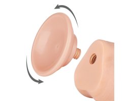 Реалистичный фаллос на присоске Sliding Skin Dual Layer Dong, 19,5 см, Ø 3,6 см-foto5