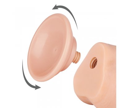 Реалистичный фаллос на присоске Sliding Skin Dual Layer Dong, 19,5 см, Ø 3,6 см Реалистичный фаллос на присоске Sliding Skin Dual Layer Dong, 19,5 см, Ø 3,6 см