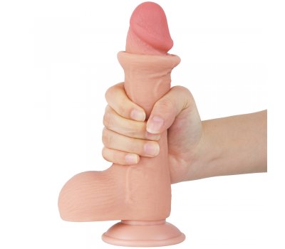 Реалистичный фаллос на присоске Sliding Skin Dual Layer Dong, 19,5 см, Ø 3,7 см Реалистичный фаллос на присоске Sliding Skin Dual Layer Dong, 19,5 см, Ø 3,7 см