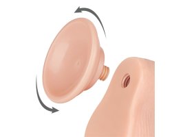 Реалистичный фаллос на присоске Sliding Skin Dual Layer Dong, 19,5 см, Ø 3,7 см-foto12