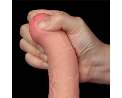Реалистичный фаллос на присоске Sliding Skin Dual Layer Dong, 20 см, Ø 3,9 см-foto11