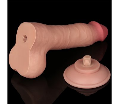 Реалистичный фаллос на присоске Sliding Skin Dual Layer Dong, 20 см, Ø 3,9 см Реалистичный фаллос на присоске Sliding Skin Dual Layer Dong, 20 см, Ø 3,9 см