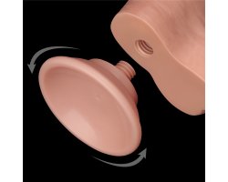 Реалистичный фаллос на присоске Sliding Skin Dual Layer Dong, 20 см, Ø 3,9 см-foto6