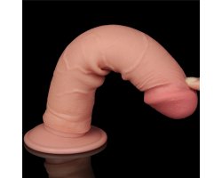 Реалистичный фаллос без мошонки на присоске Sliding Skin Dual Layer Dong, 20 см, Ø 3,8 см-foto10