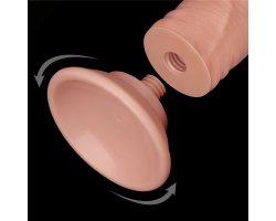 Реалистичный фаллос без мошонки на присоске Sliding Skin Dual Layer Dong, 20 см, Ø 3,8 см-foto7