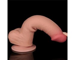 Реалистичный фаллос на присоске Sliding Skin Dual Layer Dong, 20,8 см, Ø 4 см-foto13