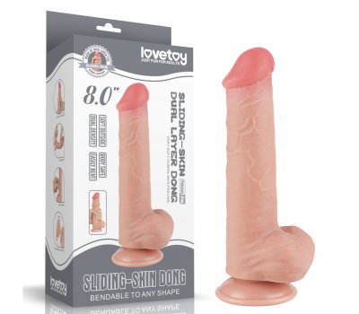 Реалистичный фаллос на присоске Sliding Skin Dual Layer Dong, 20,8 см, Ø 4 см Реалистичный фаллос на присоске Sliding Skin Dual Layer Dong, 20,8 см, Ø 4 см
