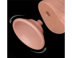Реалистичный фаллос на присоске Sliding Skin Dual Layer Dong, 20,8 см, Ø 4 см-foto11