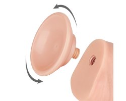 Реалистичный фаллос на присоске Sliding Skin Dual Layer Dong, 20,8 см, Ø 4 см-foto4
