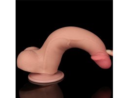 Реалистичный фаллос на присоске Sliding Skin Dual Layer Dong, 22 см, Ø 4 см-foto9