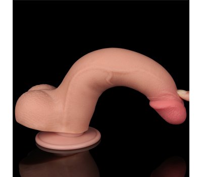 Реалистичный фаллос на присоске Sliding Skin Dual Layer Dong, 22 см, Ø 4 см Реалистичный фаллос на присоске Sliding Skin Dual Layer Dong, 22 см, Ø 4 см