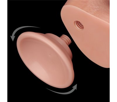 Реалистичный фаллос на присоске Sliding Skin Dual Layer Dong, 22 см, Ø 4 см Реалистичный фаллос на присоске Sliding Skin Dual Layer Dong, 22 см, Ø 4 см
