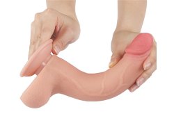 Реалистичный фаллос на присоске Sliding Skin Dual Layer Dong, 22 см, Ø 4 см-foto3