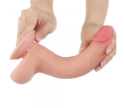 Реалистичный фаллос на присоске Sliding Skin Dual Layer Dong, 22 см, Ø 4 см Реалистичный фаллос на присоске Sliding Skin Dual Layer Dong, 22 см, Ø 4 см