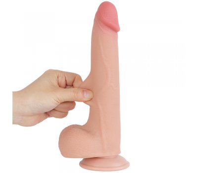 Реалистичный фаллос на присоске Sliding Skin Dual Layer Dong, 22 см, Ø 4 см Реалистичный фаллос на присоске Sliding Skin Dual Layer Dong, 22 см, Ø 4 см