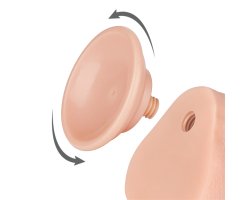 Реалистичный фаллос на присоске Sliding Skin Dual Layer Dong, 22 см, Ø 4 см-foto6