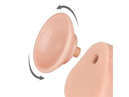 Реалистичный фаллос на присоске Sliding Skin Dual Layer Dong, 22 см, Ø 4 см-foto6