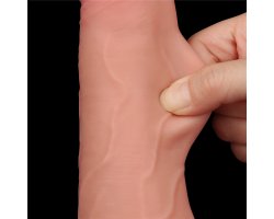 Реалистичный фаллос на присоске Sliding Skin Dual Layer Dong, 22 см, Ø 4,3 см-foto6