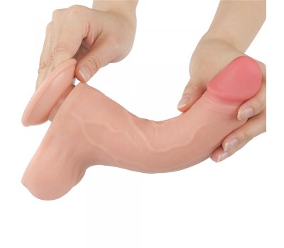 Реалистичный фаллос на присоске Sliding Skin Dual Layer Dong, 22 см, Ø 4,3 см Реалистичный фаллос на присоске Sliding Skin Dual Layer Dong, 22 см, Ø 4,3 см